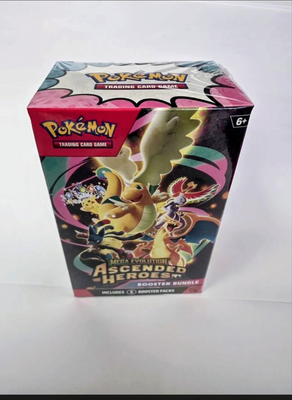 Pokémon TCG: Mega Evolution — Ascended Heroes Booster Bundle (6 Packs)