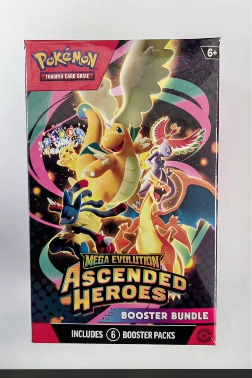 Pokémon TCG: Mega Evolution — Ascended Heroes Booster Bundle (6 Packs)
