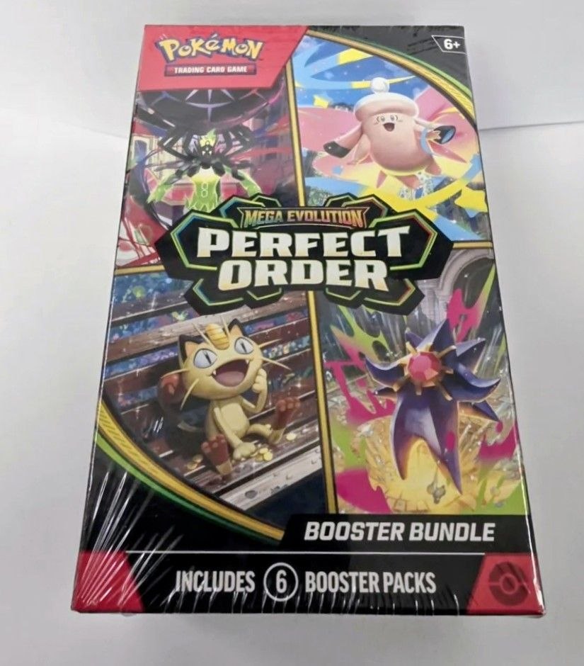 Pokémon TCG: Mega Evolution — Perfect Order Booster Bundle (6 Packs)