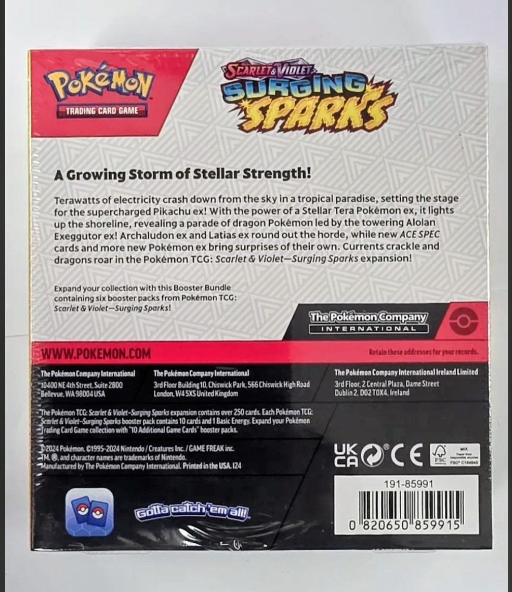 Pokémon TCG: Scarlet & Violet — Surging Sparks Booster Bundle (6 Packs)